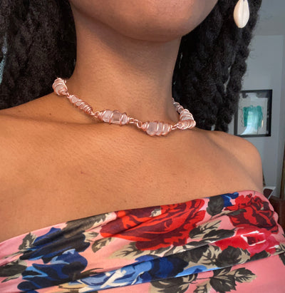 Master Healer | Quartz Link Dual Earring + Neckpeace