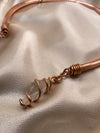Beautiful Pyrite Necklace, Quartz Necklace, Copper Jewelry