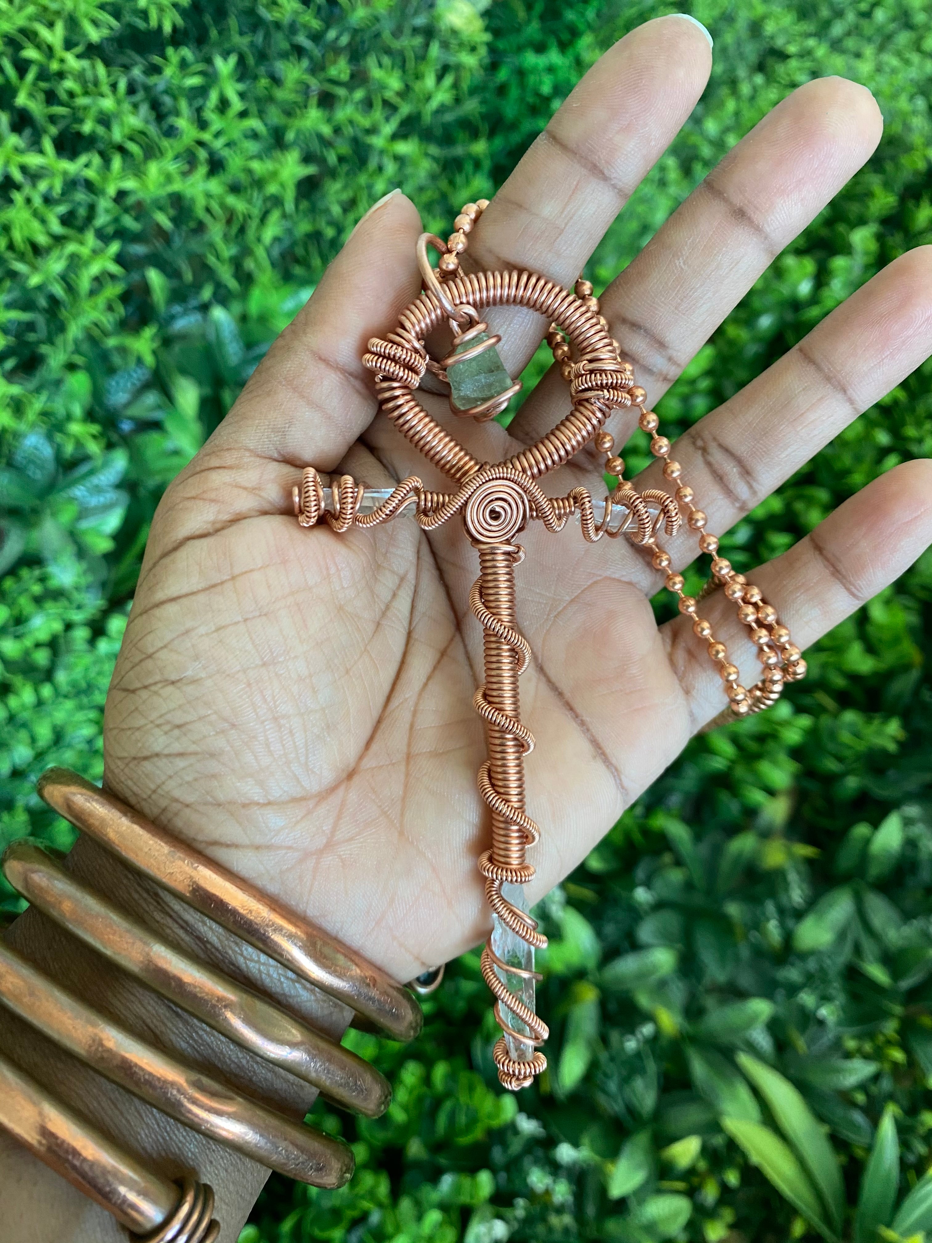 Eternal Life Essence: Ankh Pendant in Sterling Silver or Copper – Symbol  Sage